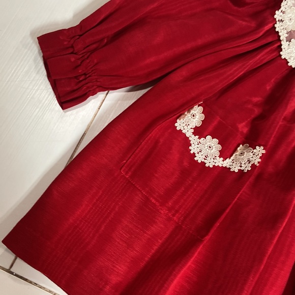 Storybook Heirloom Moire Toddler USA Made Dress - Picture 2 of 9